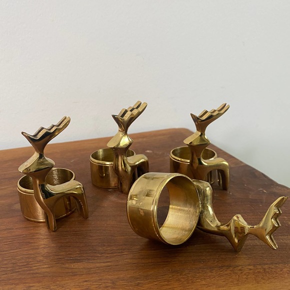 Christmas Reindeer Napkin Ring and Name Card Holder - Picture 2 of 7